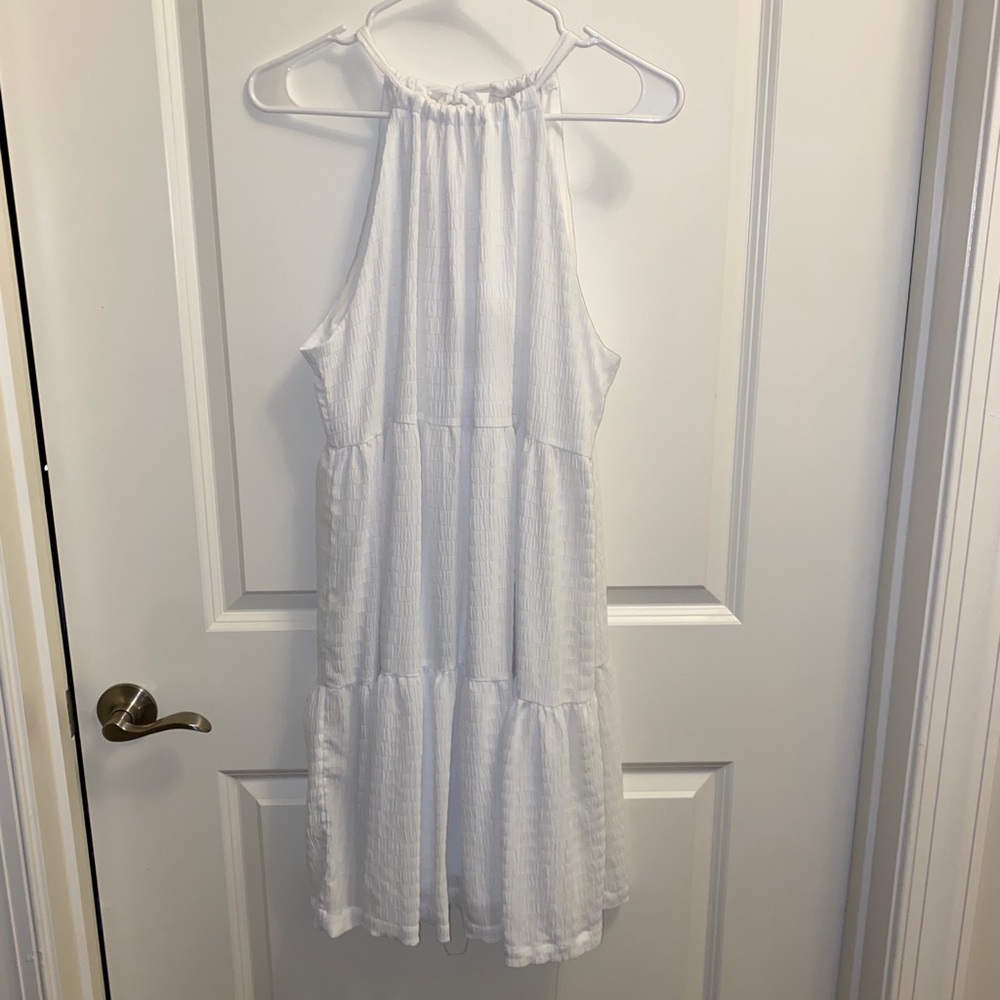White flowy dress